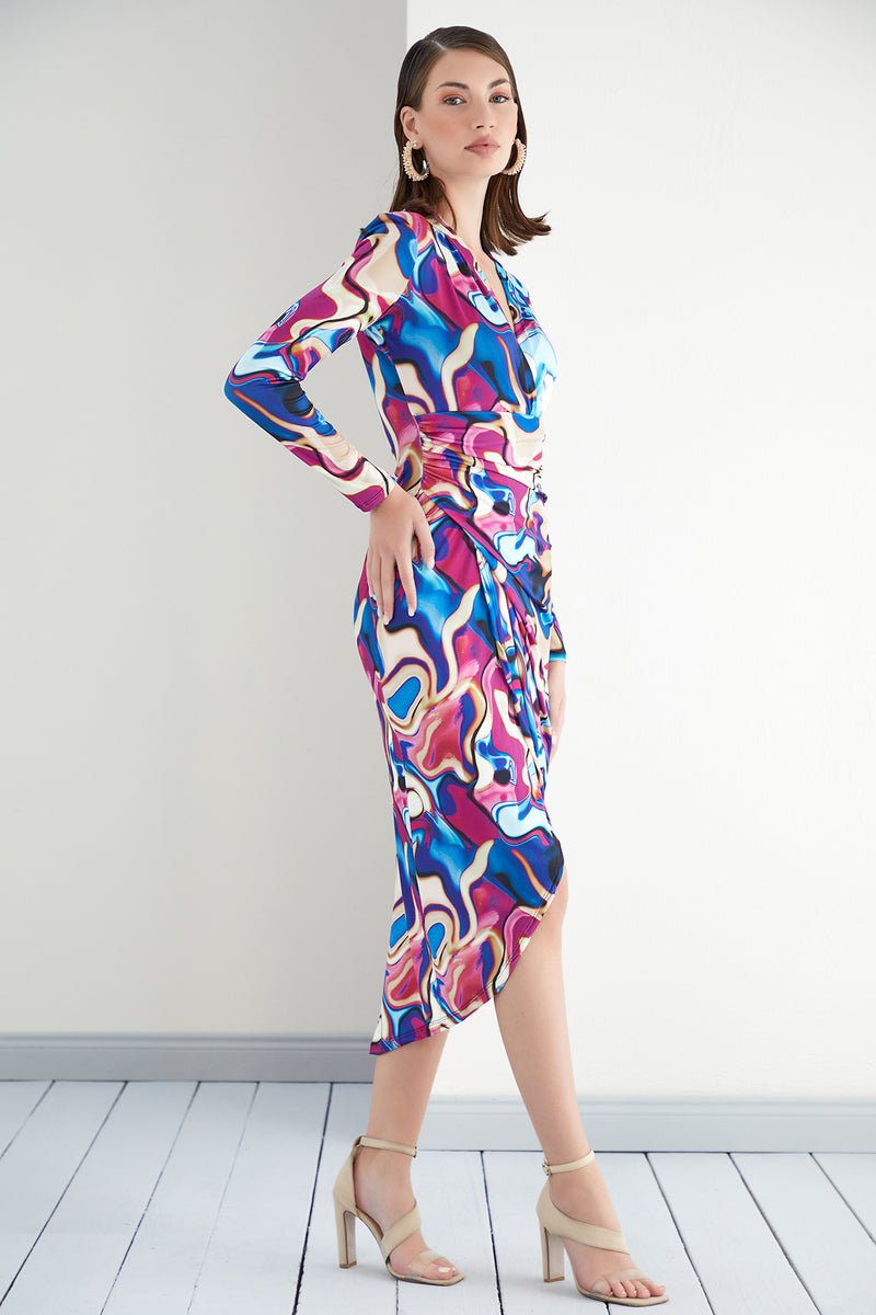 Forever Wrap Midi dress
with front Slit | Size 10