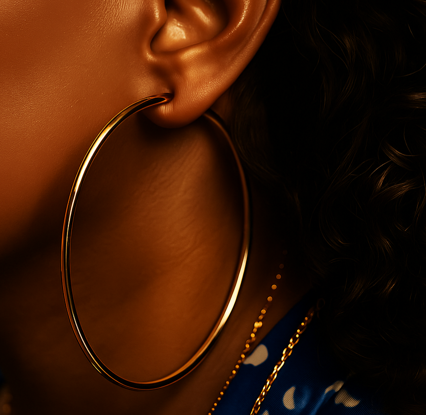 Essential Slim Hoop Earrings – Gold