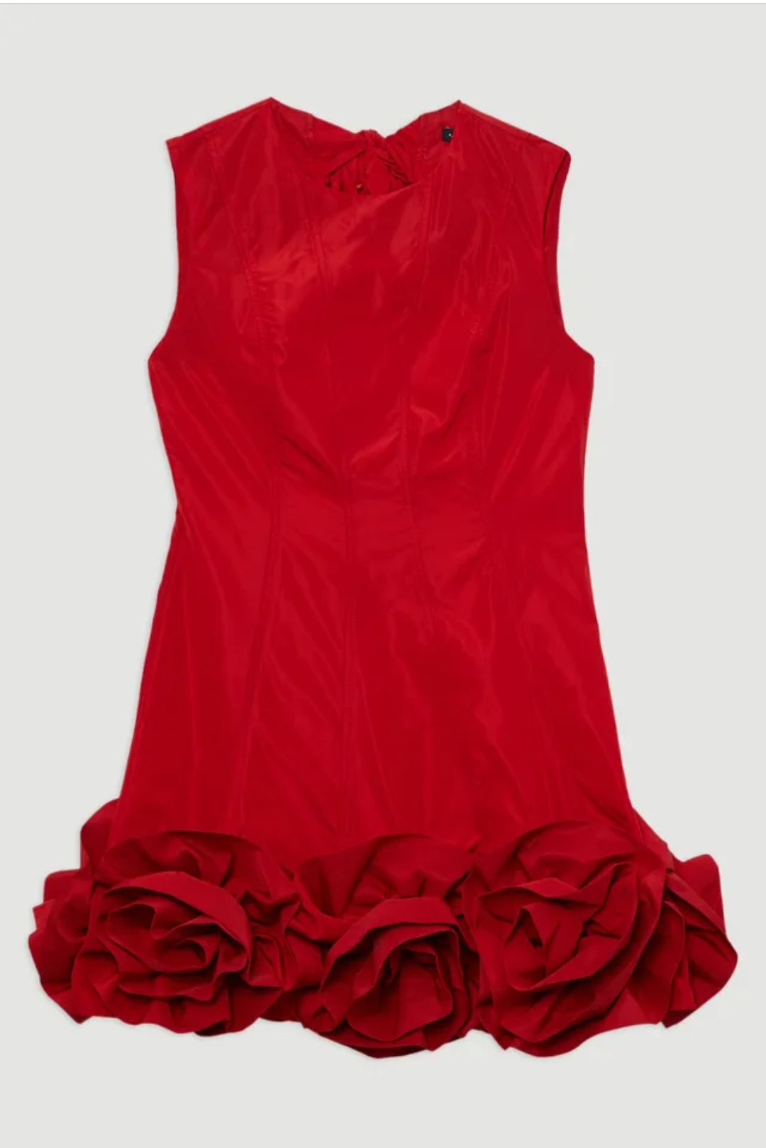 KarenMillen
Drama Taffeta Rosette
Woven Mini Dress With
Bow Detail | Size 8