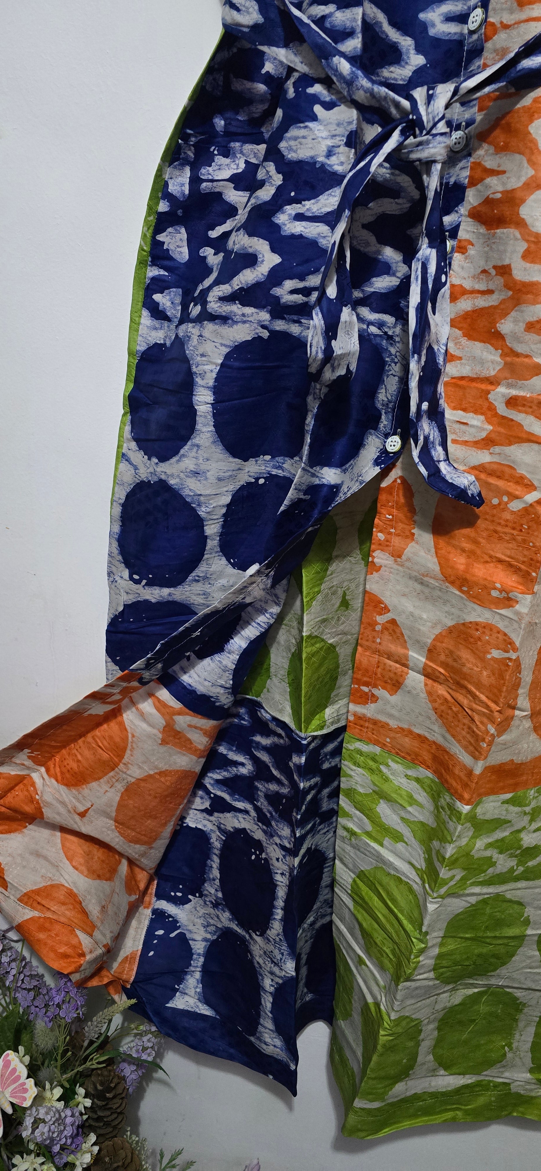 Dot & Wave Belted Shirt Dress