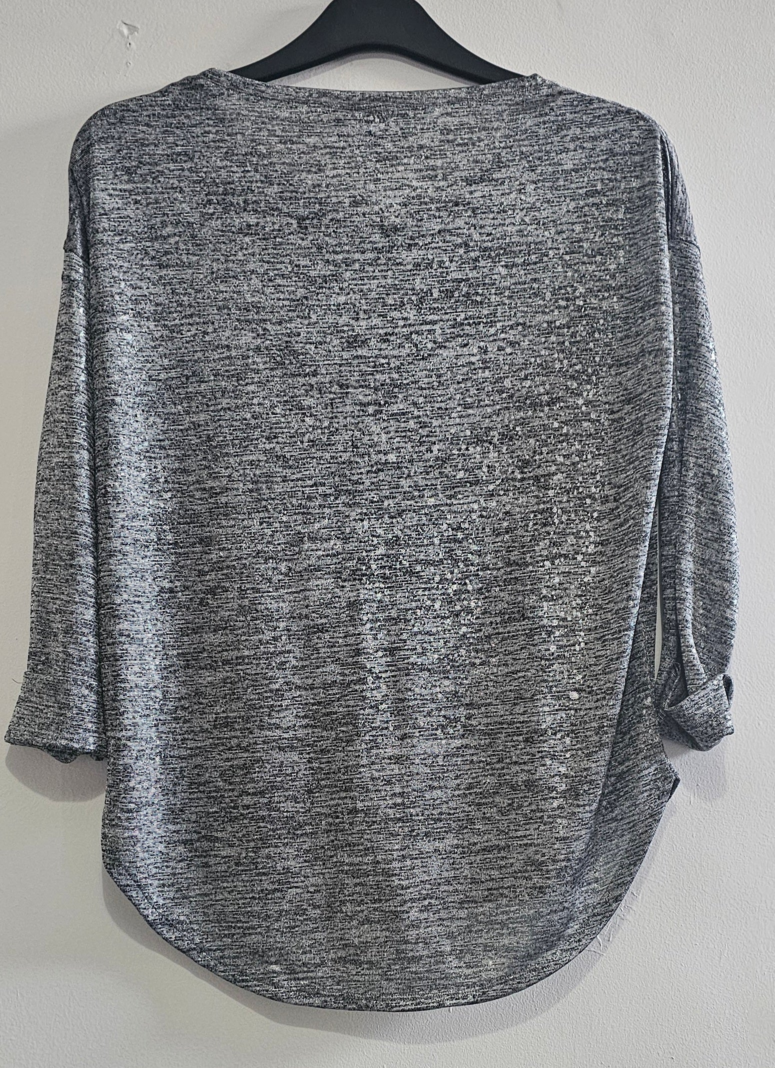 Wallis Grey Marled Knit Top – Size M | Excellent Condition | Lightweight Casual Style