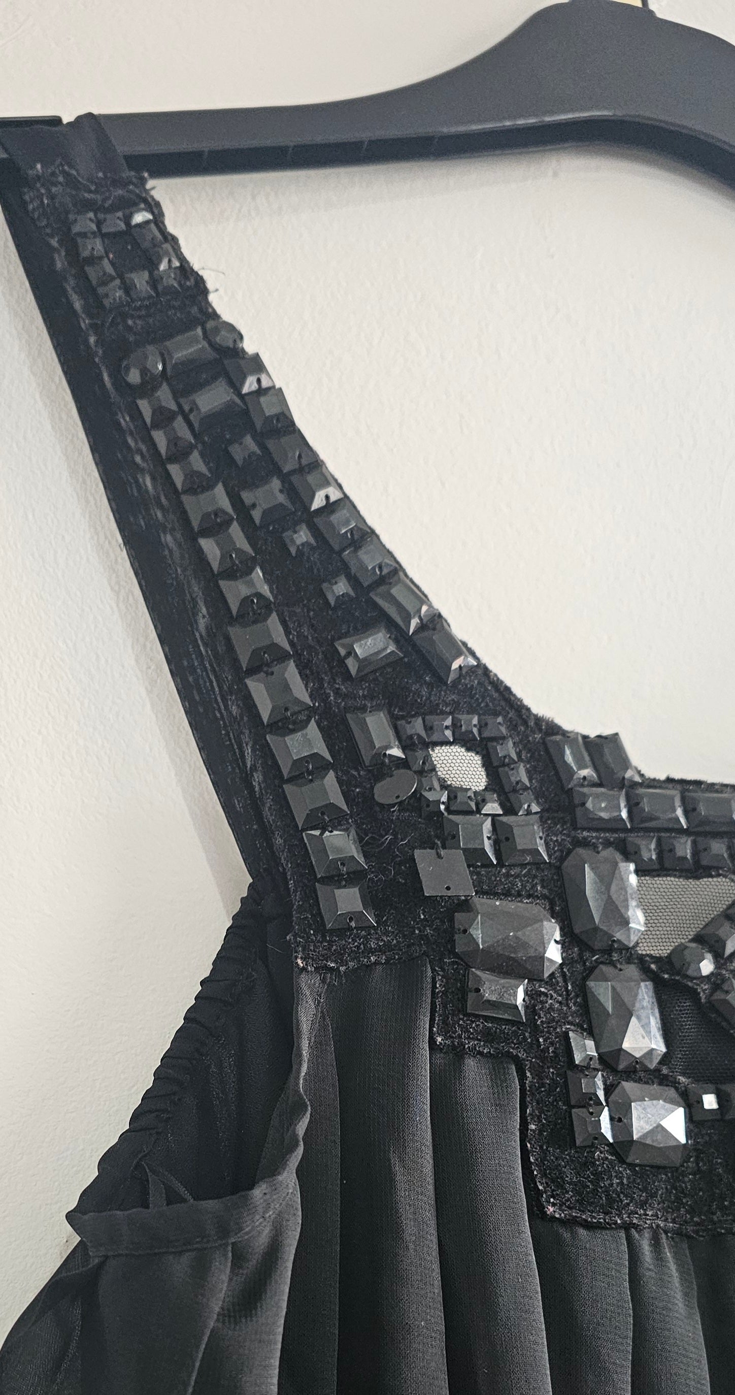 NEXT Embellished Black Chiffon Cocktail Dress