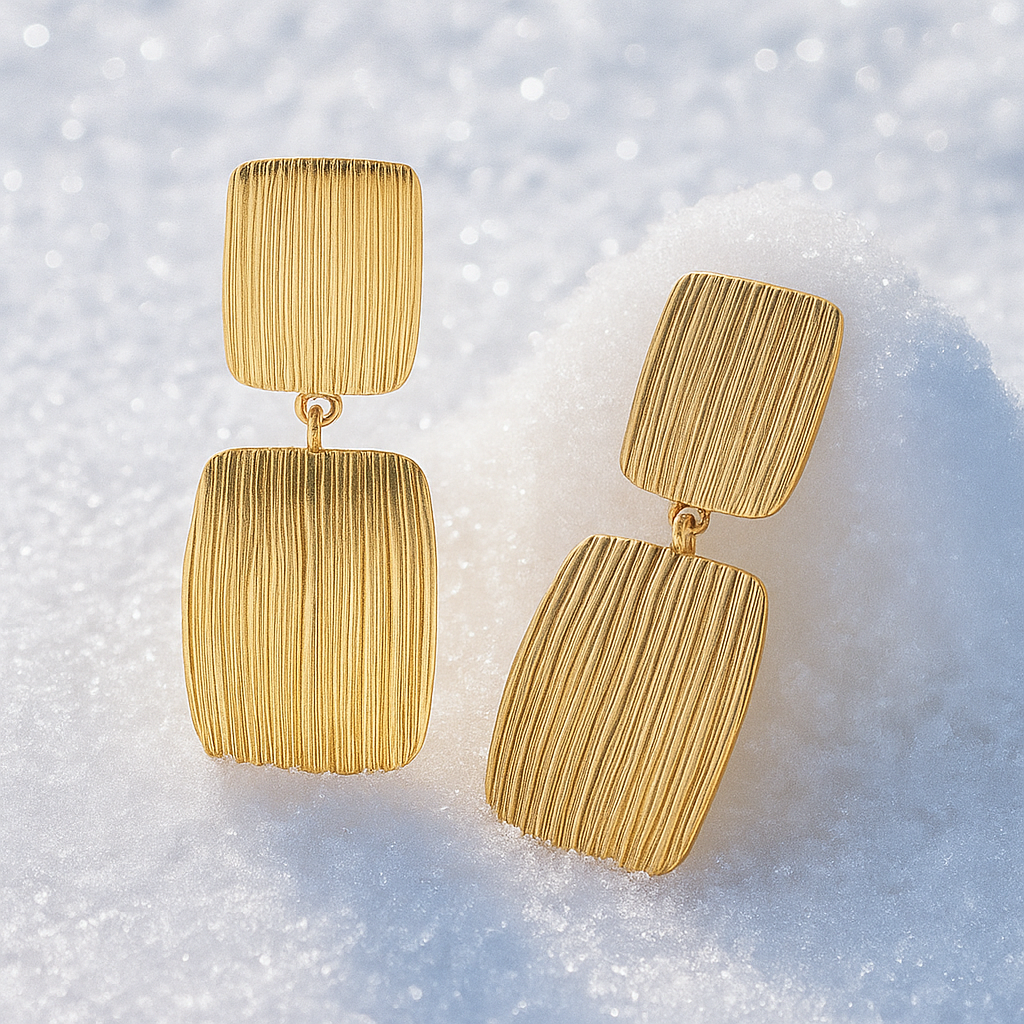 Golden Horizon Drop Earrings