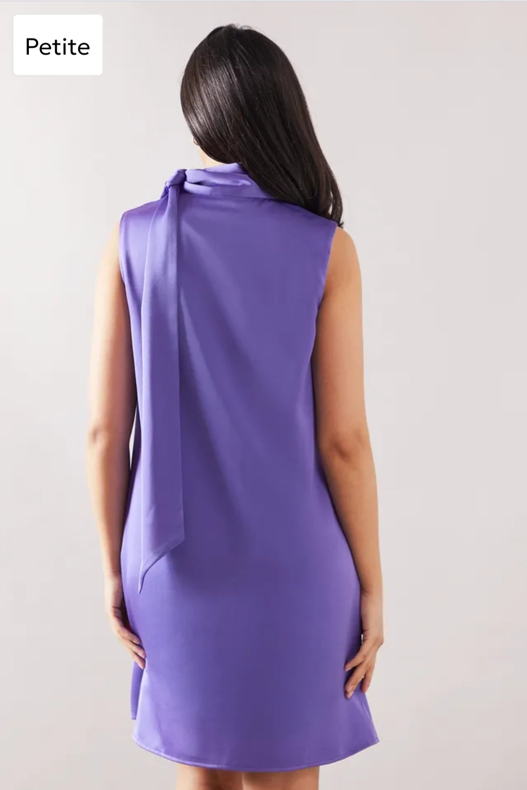 Wallis
Petite High Neck Satin
Shift Dress | Size 16