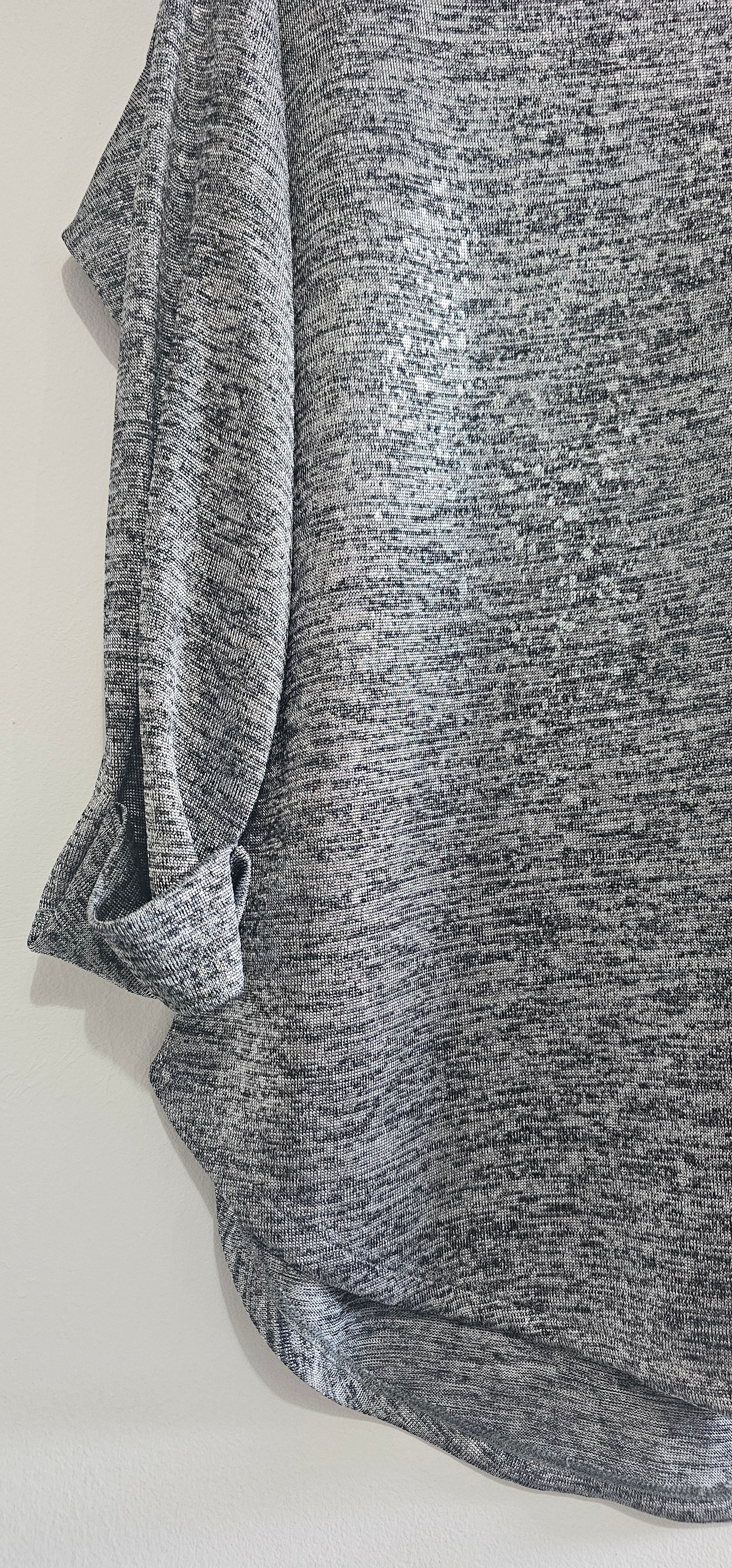 Wallis Grey Marled Knit Top – Size M | Excellent Condition | Lightweight Casual Style