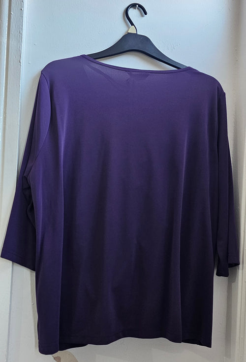 Anna Scholz Purple Sequin Front Tie Blouse – Simply Be | Size 18