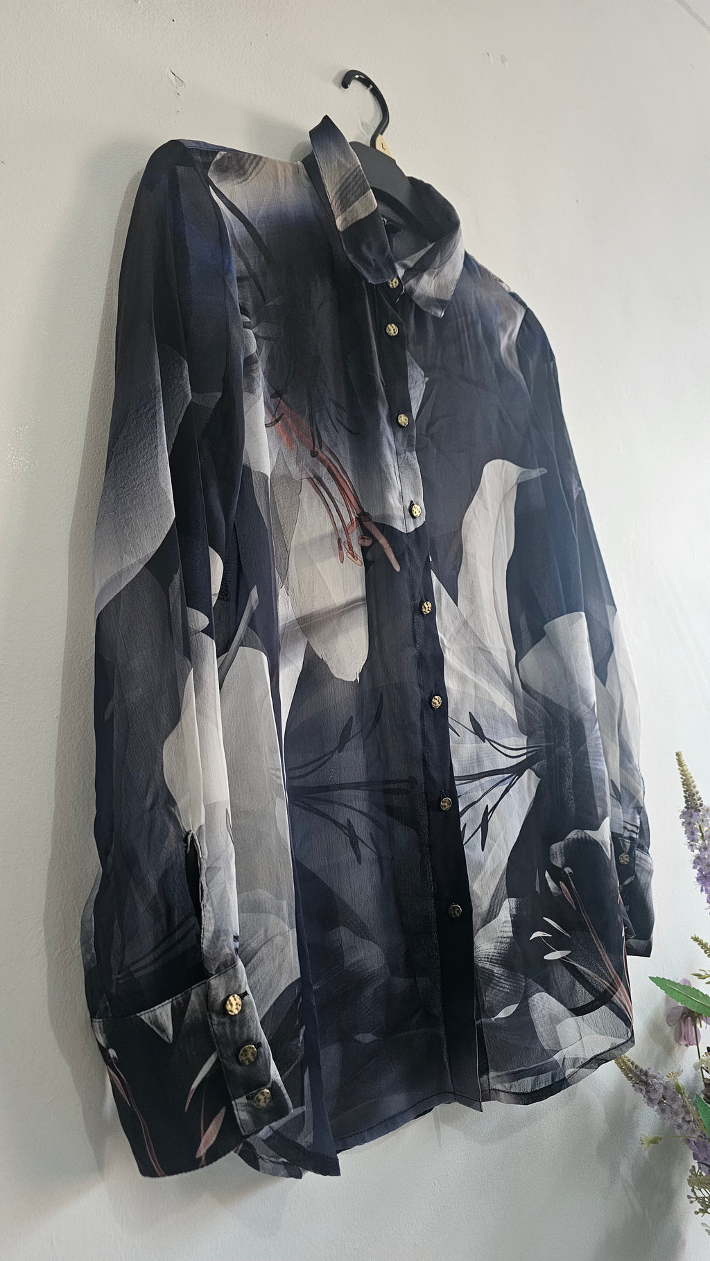 NEXT Women's Floral Print Blouse – Long Sleeve | UK 12 / US 8 / EU 40