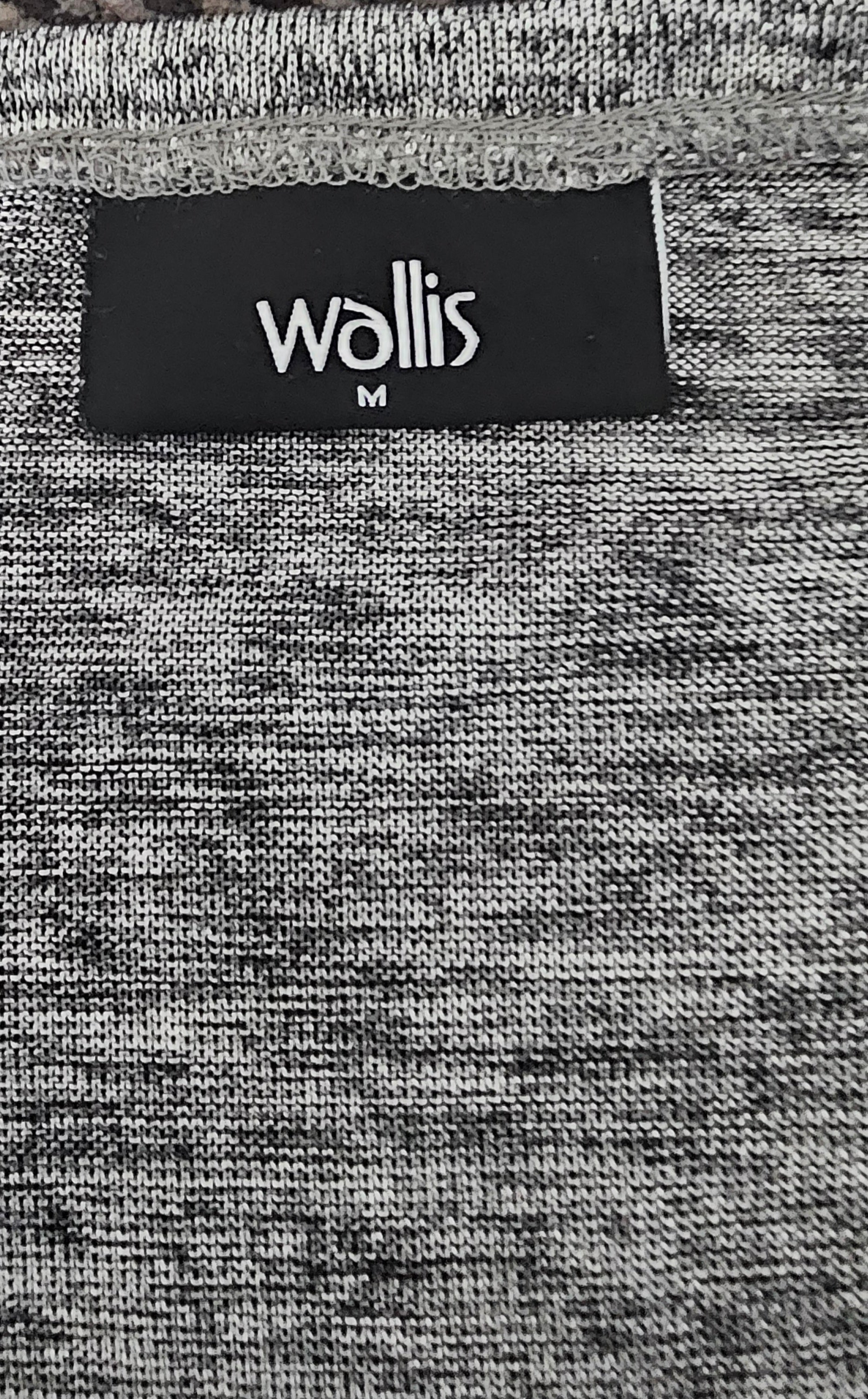 Wallis Grey Marled Knit Top – Size M | Excellent Condition | Lightweight Casual Style