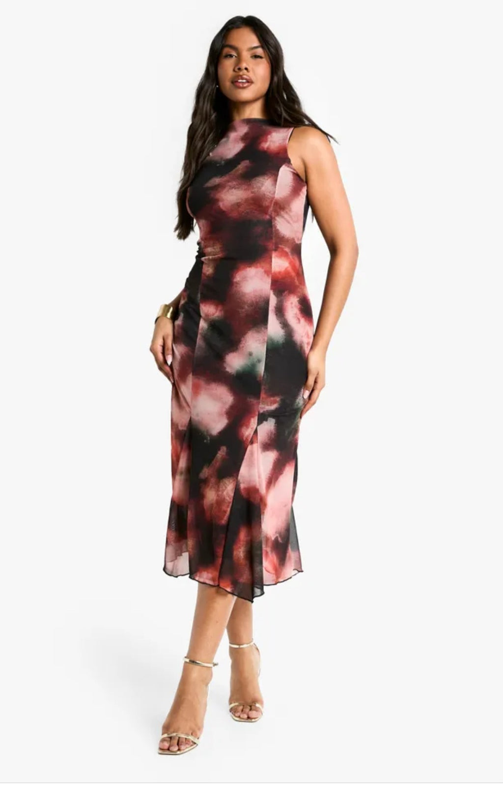 Boohoo
Abstract Godet Hem
Midaxi Dress | Size 12