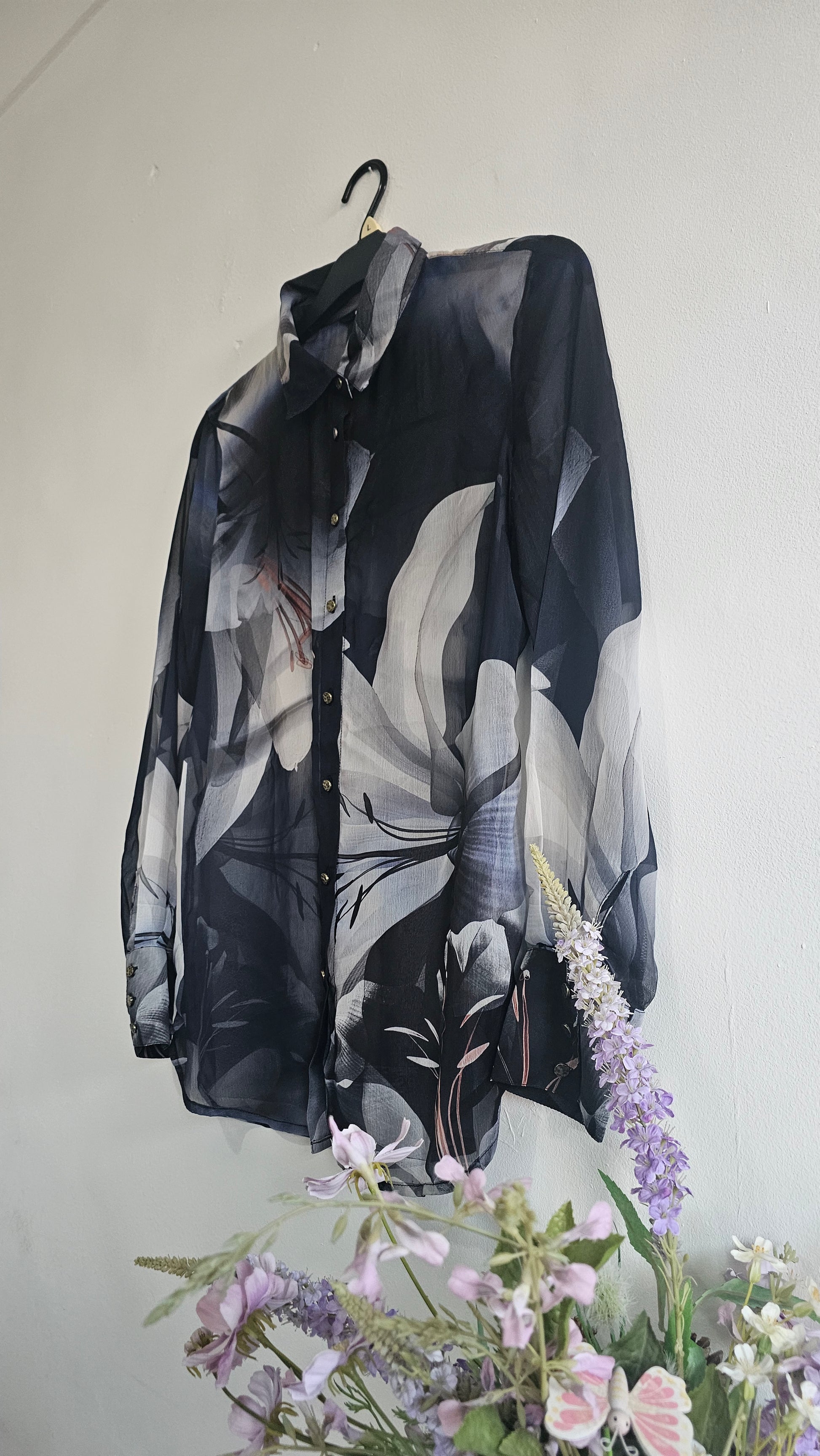 NEXT Women's Floral Print Blouse – Long Sleeve | UK 12 / US 8 / EU 40