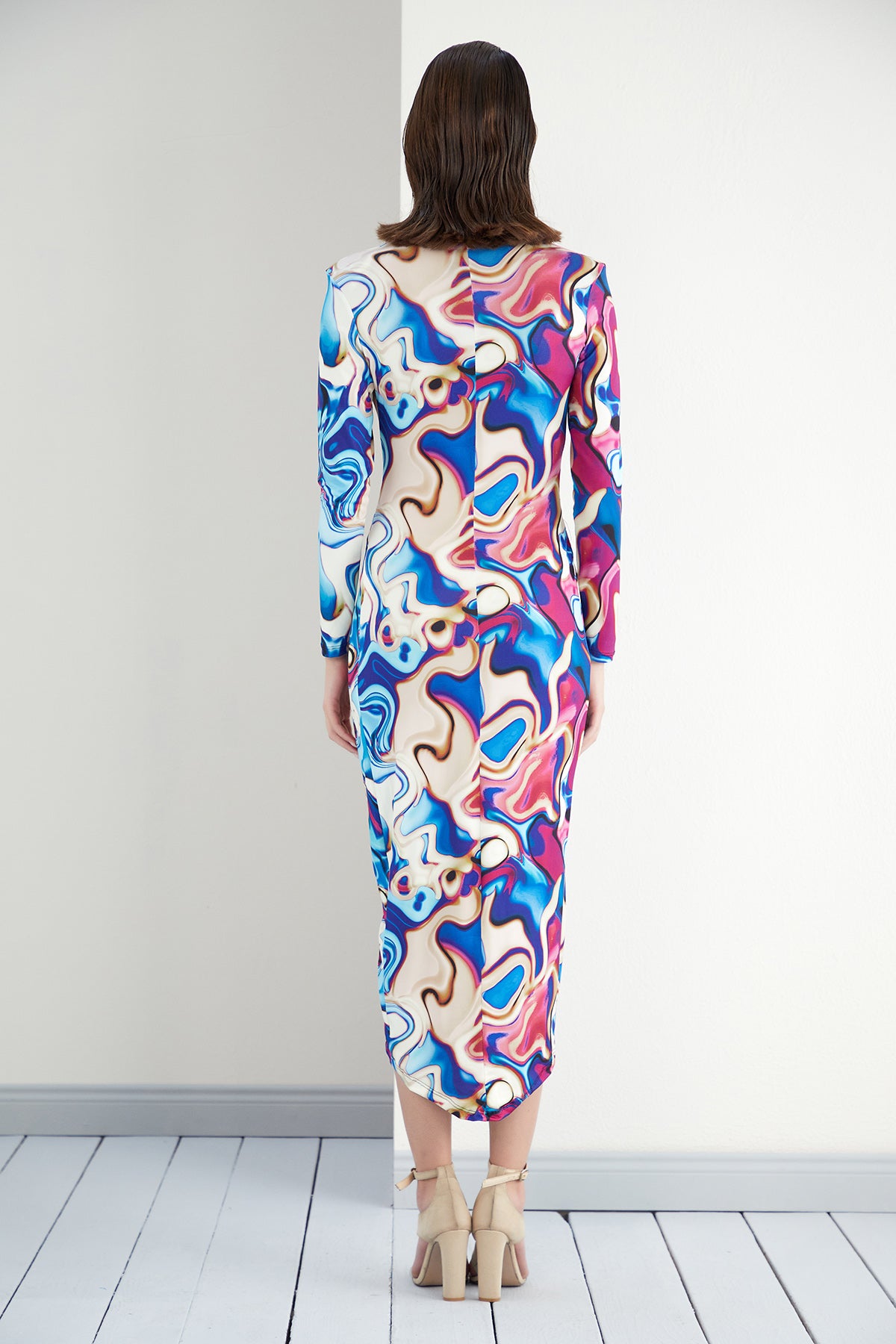 Forever Wrap Midi dress
with front Slit | Size 10
