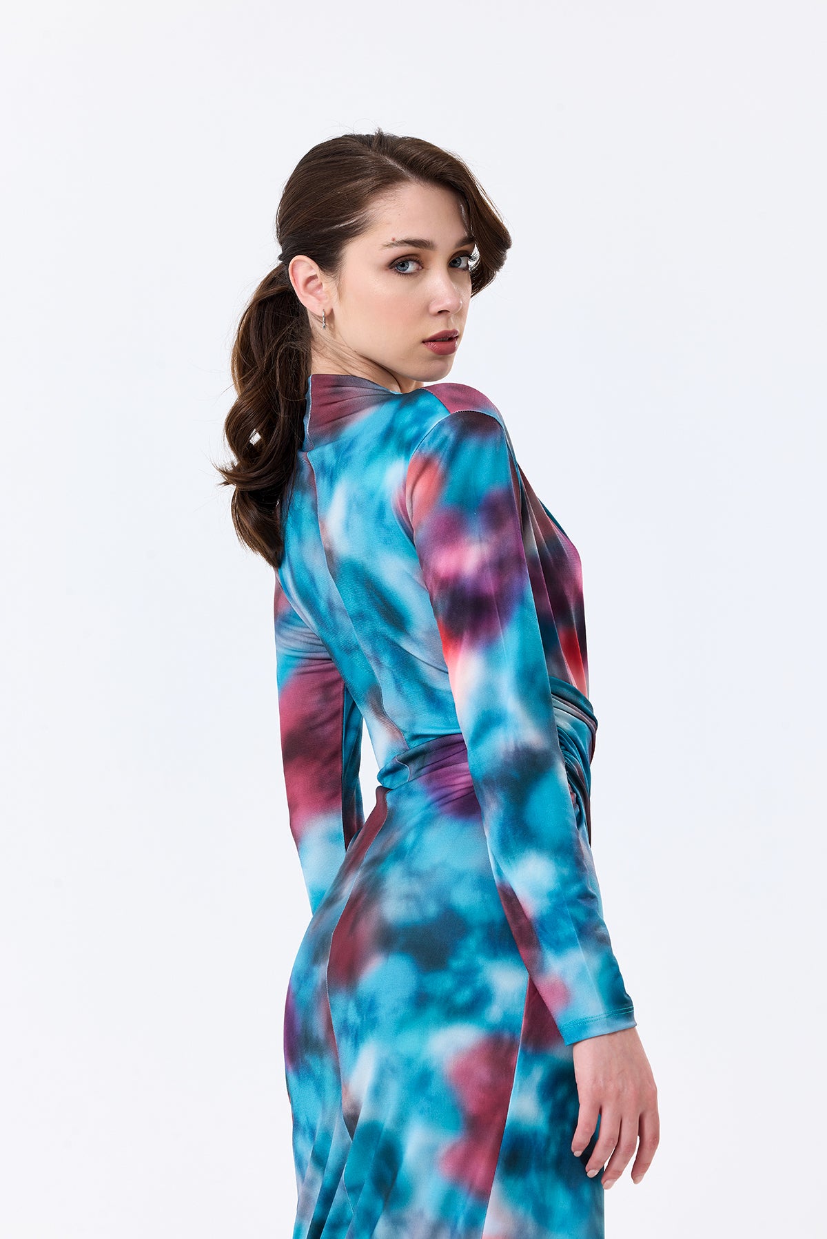 Forever Long Sleeve Wrap Midi dress | Size 16