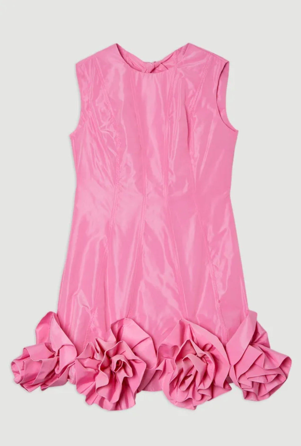 KarenMillen
Drama Taffeta Rosette
Woven Mini Dress With
Bow Detail | Size 12