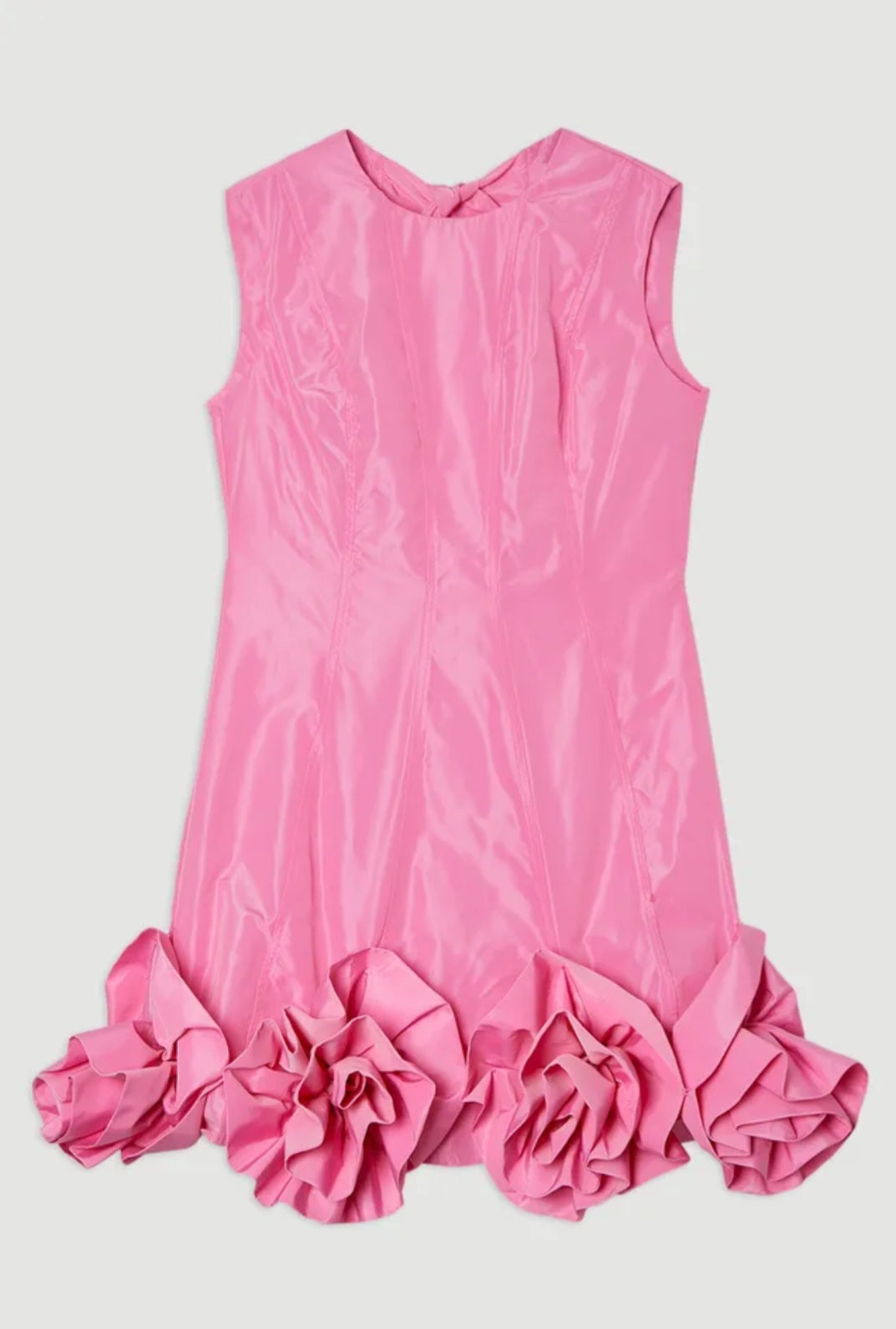 KarenMillen
Drama Taffeta Rosette
Woven Mini Dress With
Bow Detail | Size 12