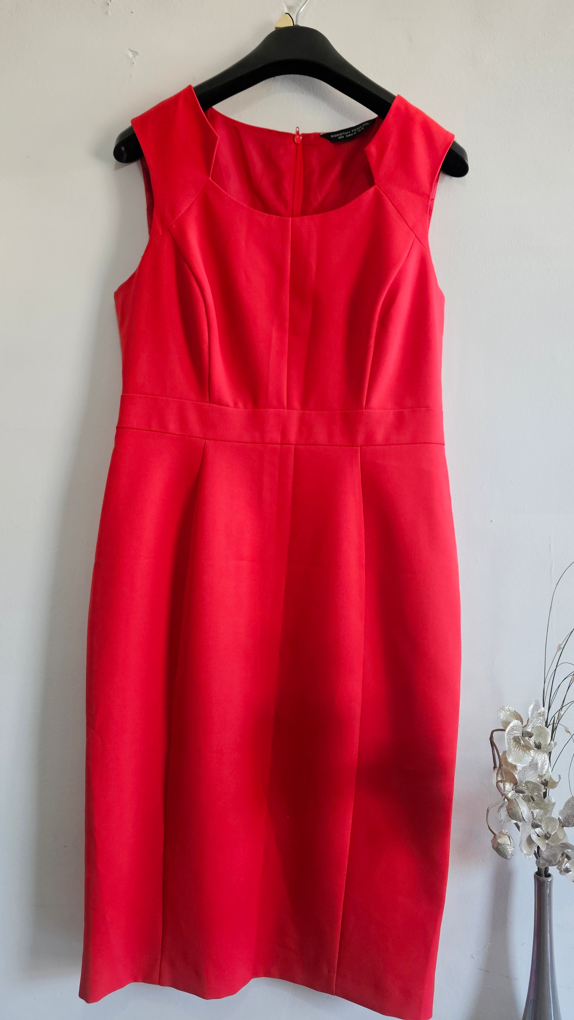 DOROTHY PERKINS Red Sleeveless Midi Dress – Size US 8 / UK 12 / EU 40